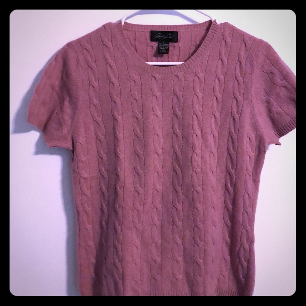 Christopher Fischer Purple Cashmere Top - L